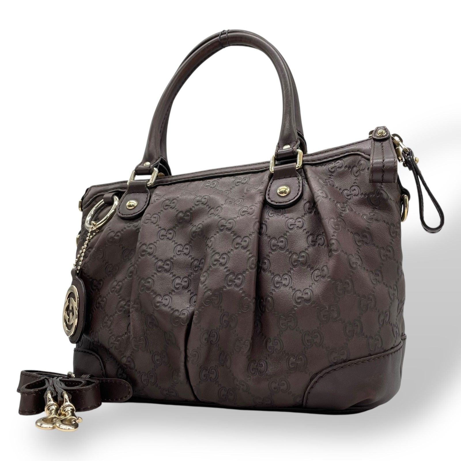 GUCCI グッチ グッチシマ スーキー 2WAY ハンドバッグ ショルダー 