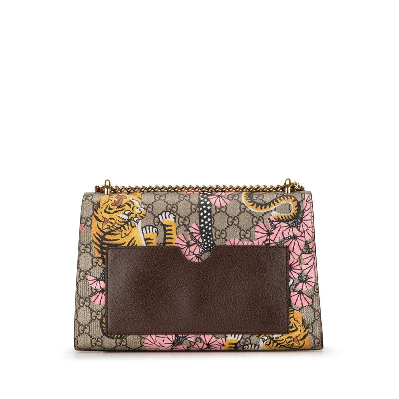 GUCCI GGスプリーム ベンガルタイガー 桜 レザー 二つ折り長財布