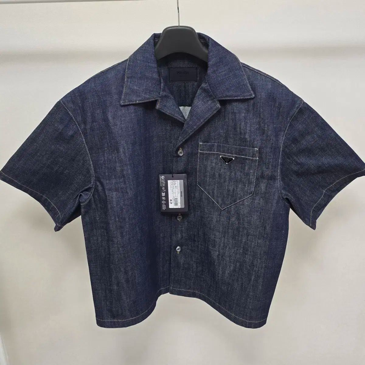 24ss PRADA(プラダ) デニム シャツ ジャケット m サイズ 100 105
