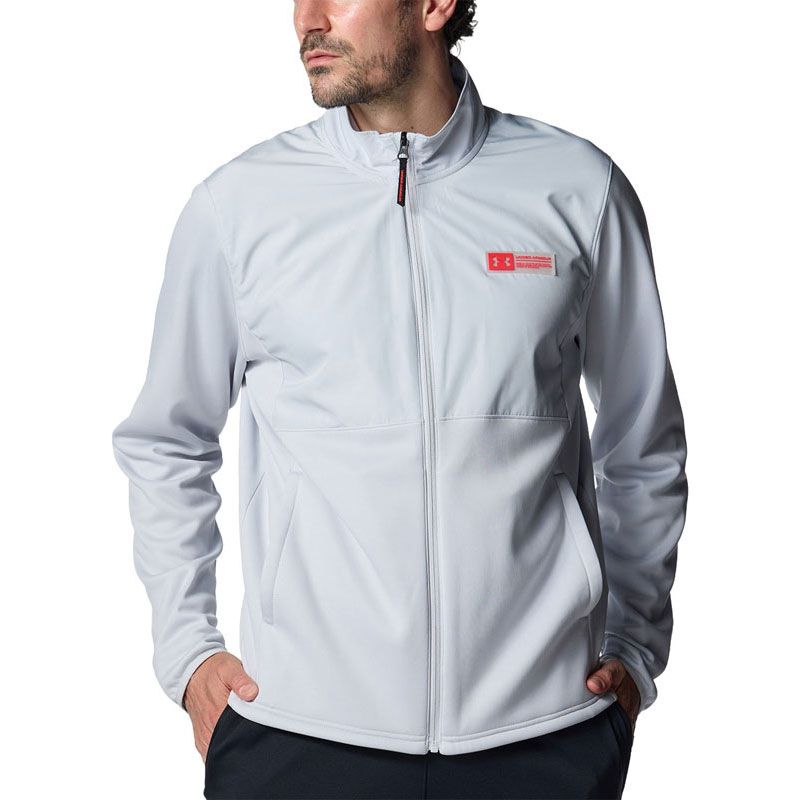 UNDER ARMOUR アンダーアーマー UA ARMOUR FLEECE MAX JACKET マルチスポーツ フリース＆ベロアジャケット 6007734-014 Halo Gray