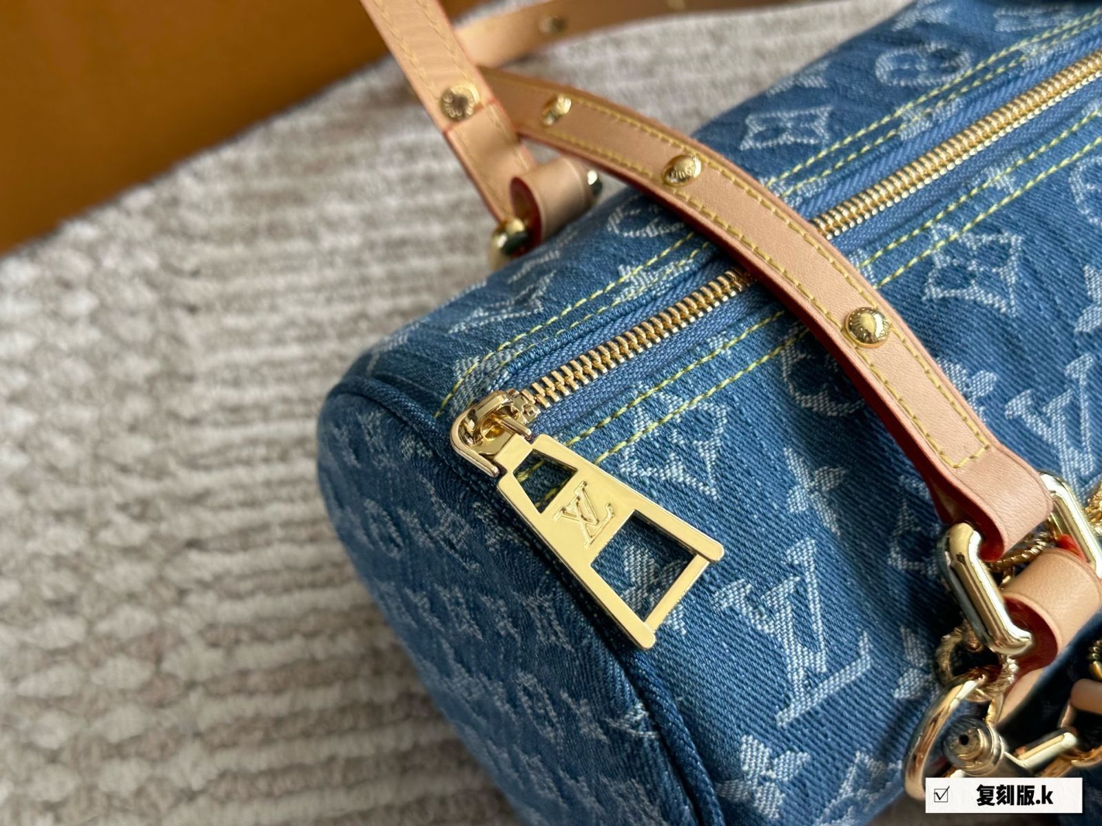 今日特価】LV Louis Vuitton 24 Denim Monogram Papillon Set