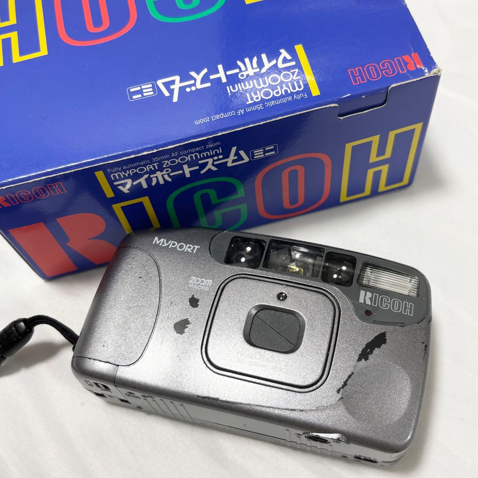 送料無料 RICOH|リコー|MYPORT|マイポート|zoom MACRO|ズームマクロ|コンパクトフィルムカメラ|撮影|写真|動作未 |ジャンク品扱い| 品