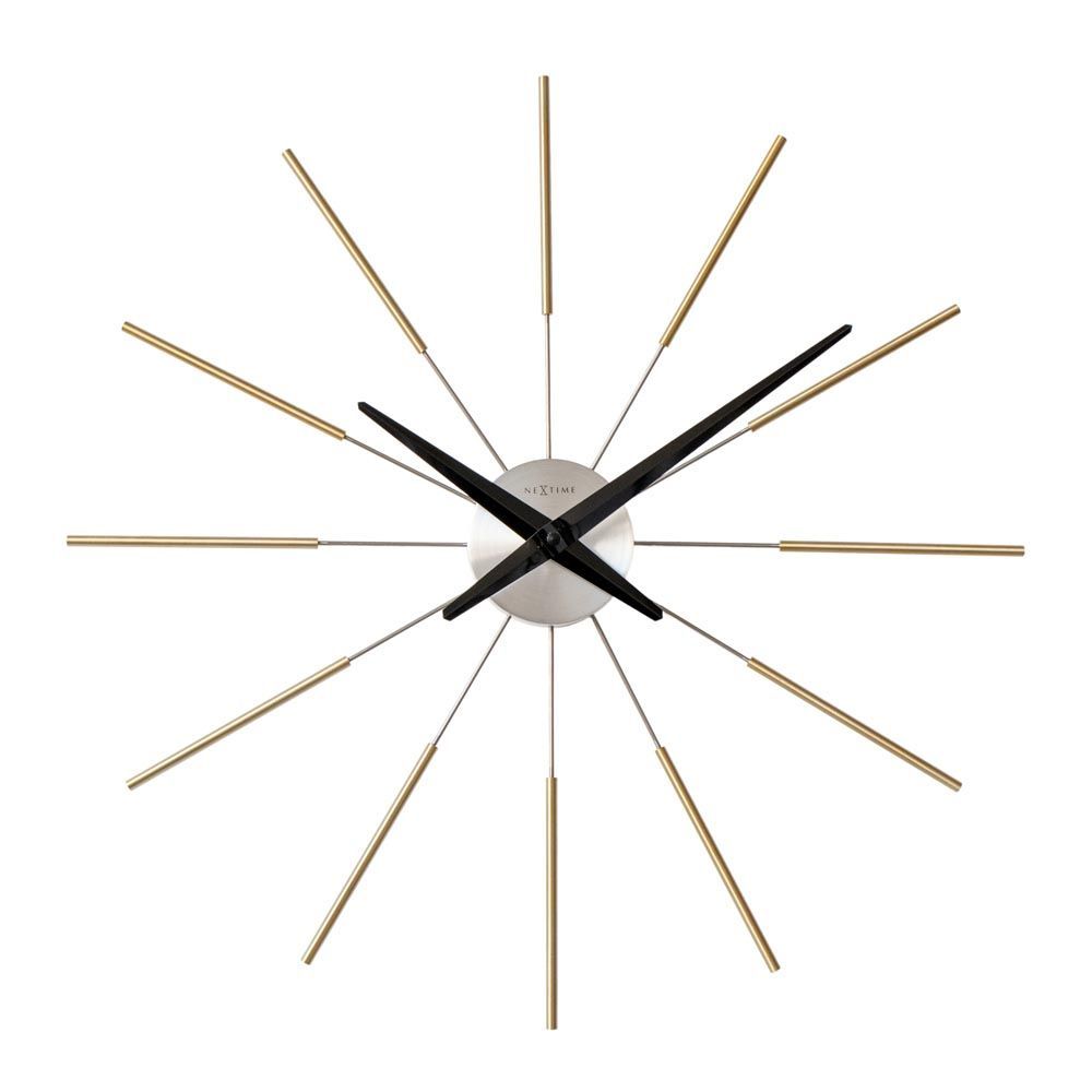 壁時計 掛時計 NEXTIME ネクスタイム ウォールクロック Radiant clock sunray GD x AL ゴールド×アルミ | NXT-J011 JAPANDI COLLECTION