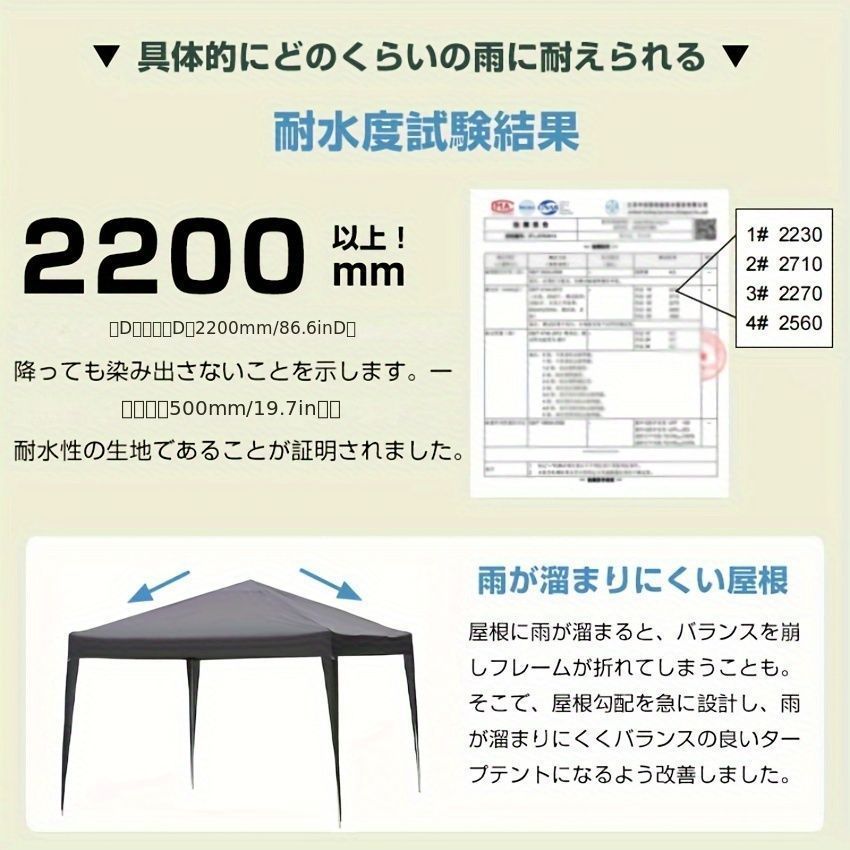 テント タープテント 3m×3m サイドシート4枚付き ワンタッチ 収納バッグ付き 蚊帳テント 3段階調節 UVカット スチール 大型 耐水 ワンタッチテント レジャー イベント 海 バーベキュー 防災 運動会 おしゃれ 日除け 簡単取り付け グリーン グレー OLIVEOS_COM_TR