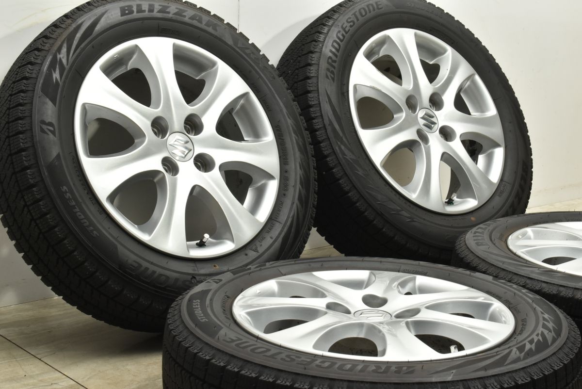 15インチ バリ溝 175⁄65R15 5.5J+42 100 コンパクトカー 中古