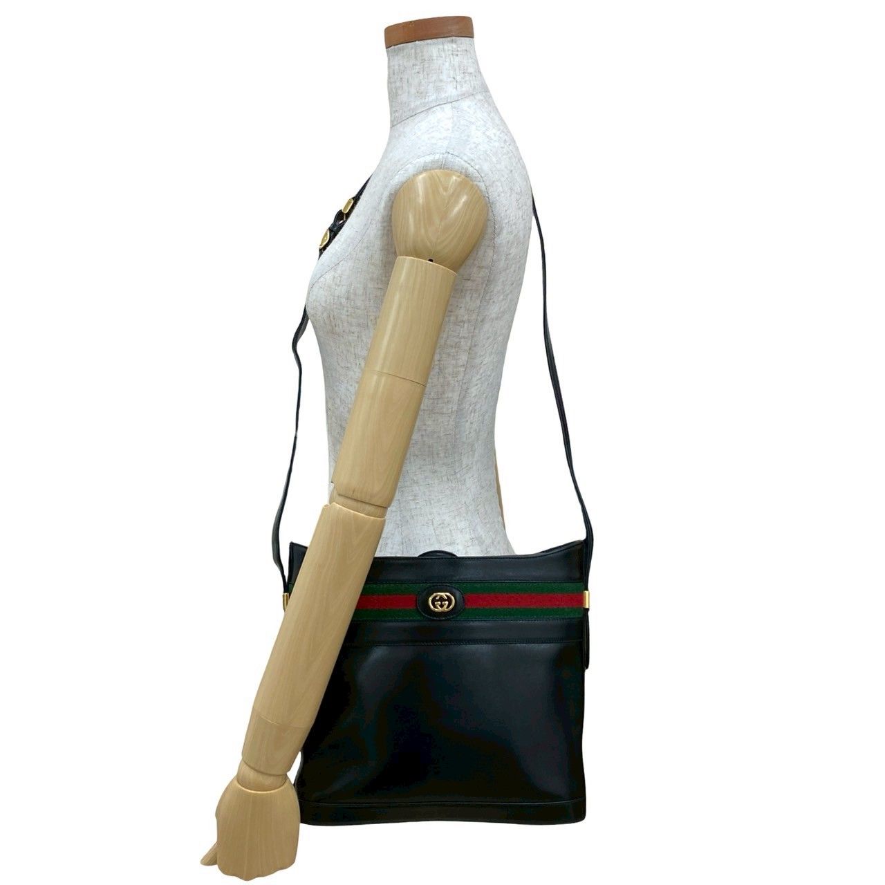 極 美品 袋付 GUCCI グッチ オールドグッチ ヴィンテージ