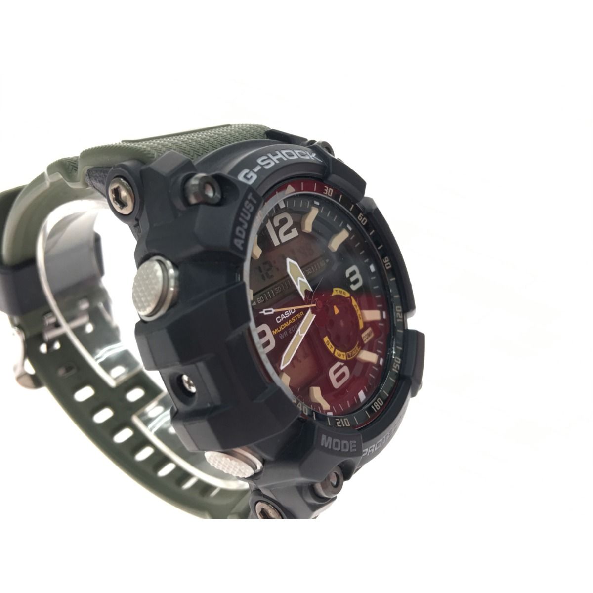 ▼▼CASIO カシオ G-SHOCK MUDMASTERマッドマスター デジアナ GG-1000 カーキ×ブラック