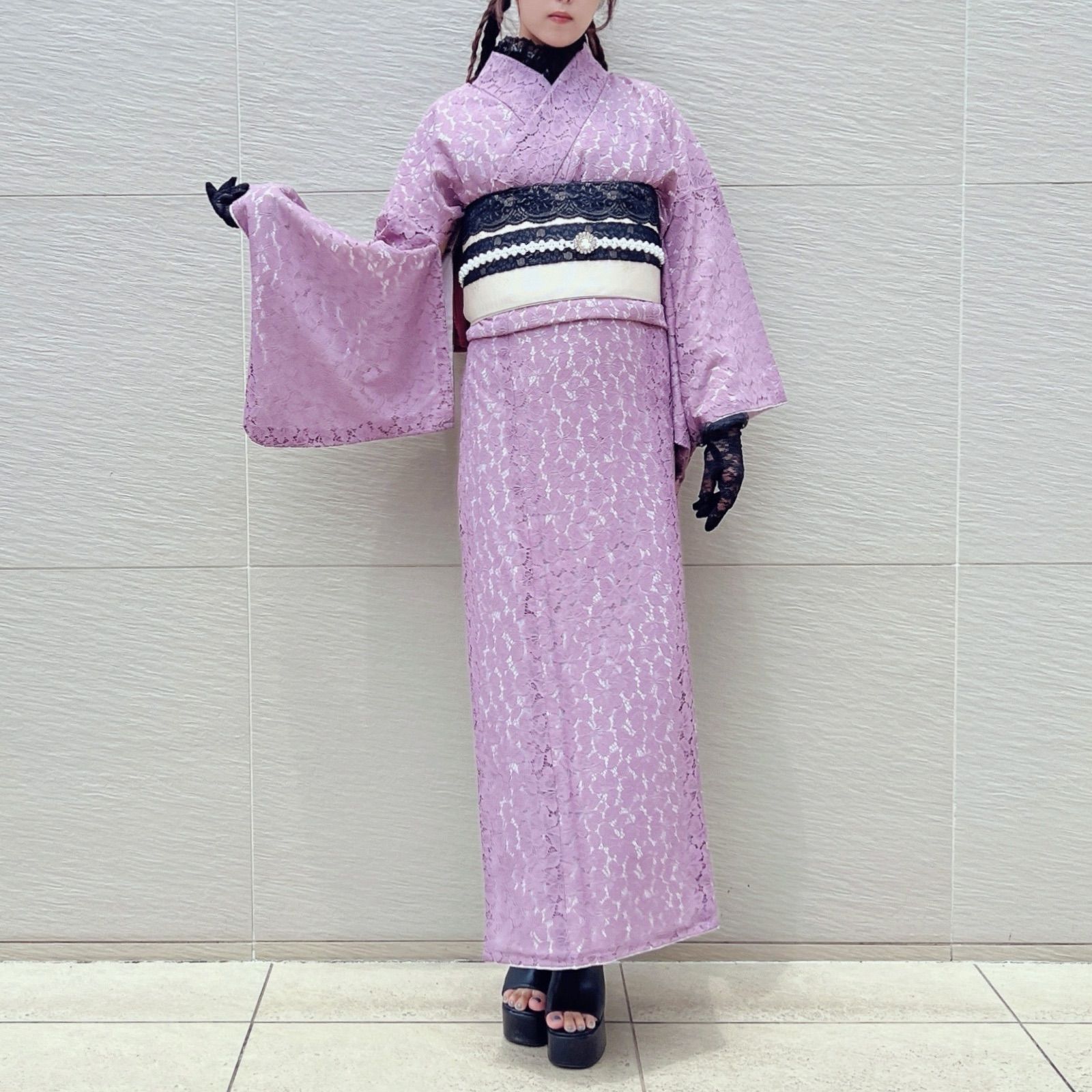 レース着物コーデセット 浴衣