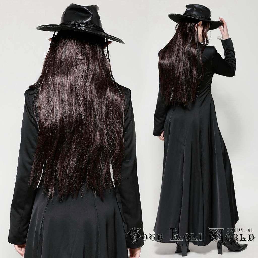 JW279 ロング丈 トレンチコート ファッション ゴシック ゴスロリ