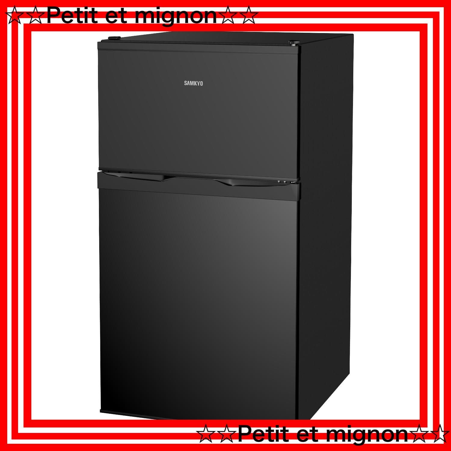 大容量95L冷蔵庫 コンパクトタイプ Amazon | SAMKYO 冷蔵庫 95L 小型 一人暮らし 2ドア 家庭用 耐熱天板