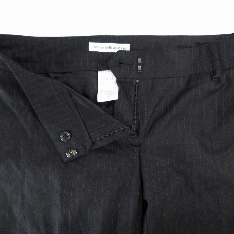 0368 M-PREMIER BLACK エムプルミエ ブラック パンツ 34 エムプルミエ ブラック M-Premier BLACK スラックス パンツ