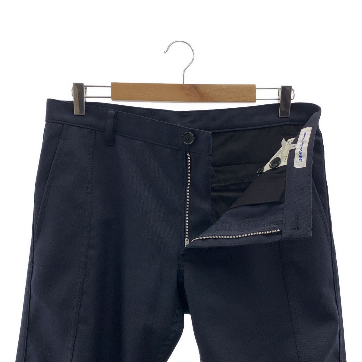 コムデギャルソンシャツ ウールカーディガン オレンジ Sサイズ COMME