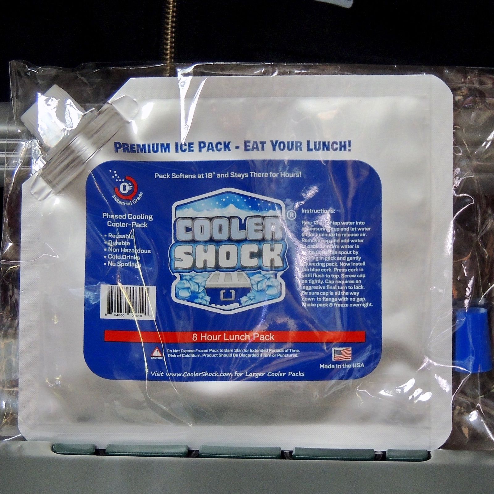 代引き人気 COOLER SHOCK−7.8度を長時間キープするアメリカの保冷剤