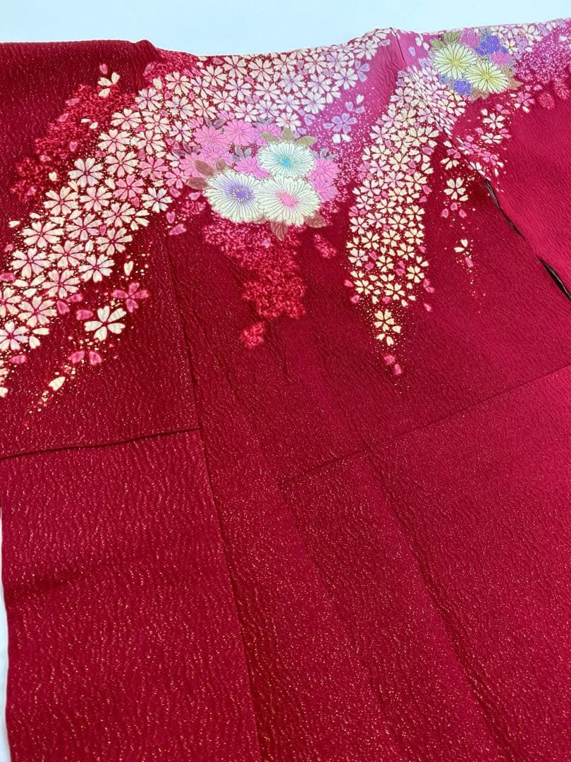 振袖 豪華 金通し 金彩 桜 紋意匠 ぼかし八掛 身丈169cm - メルカリ