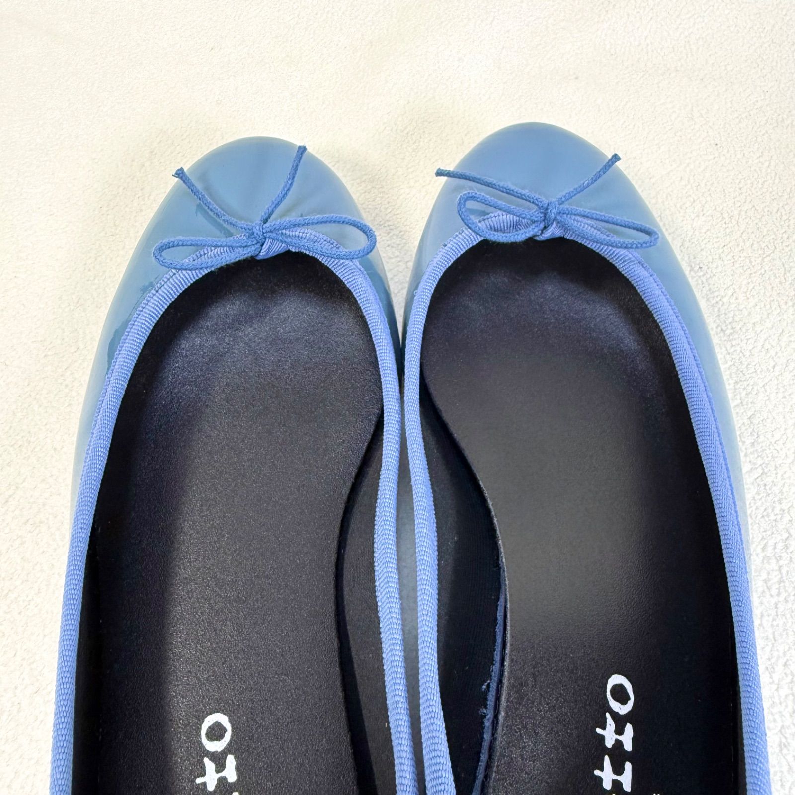 極美品✨レペット エナメル フラット バレエシューズ ブルー 38.5