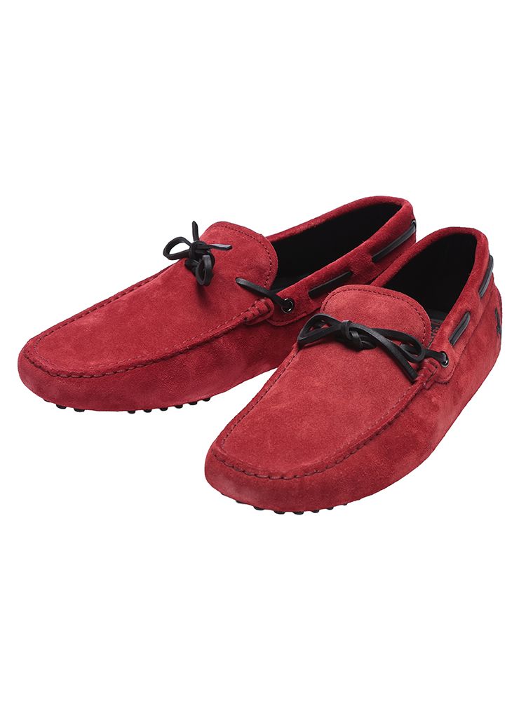 TOD S トッズ スエード リボン ドライビングシューズ フェラーリ
