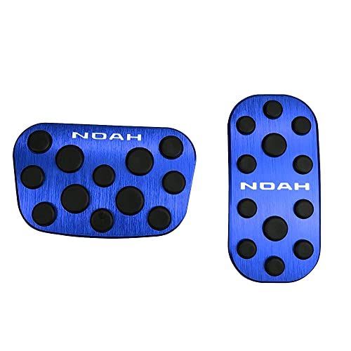 ブルー BOYOUS【最新型】トヨタ 新型ノア 90系（2022年1月～） アルミ ペダル 工具不要 NOAH 専用設計 ブレーキ アクセル カバー 防キズ 防汚れ 滑り止め 2点セット（ブルー）