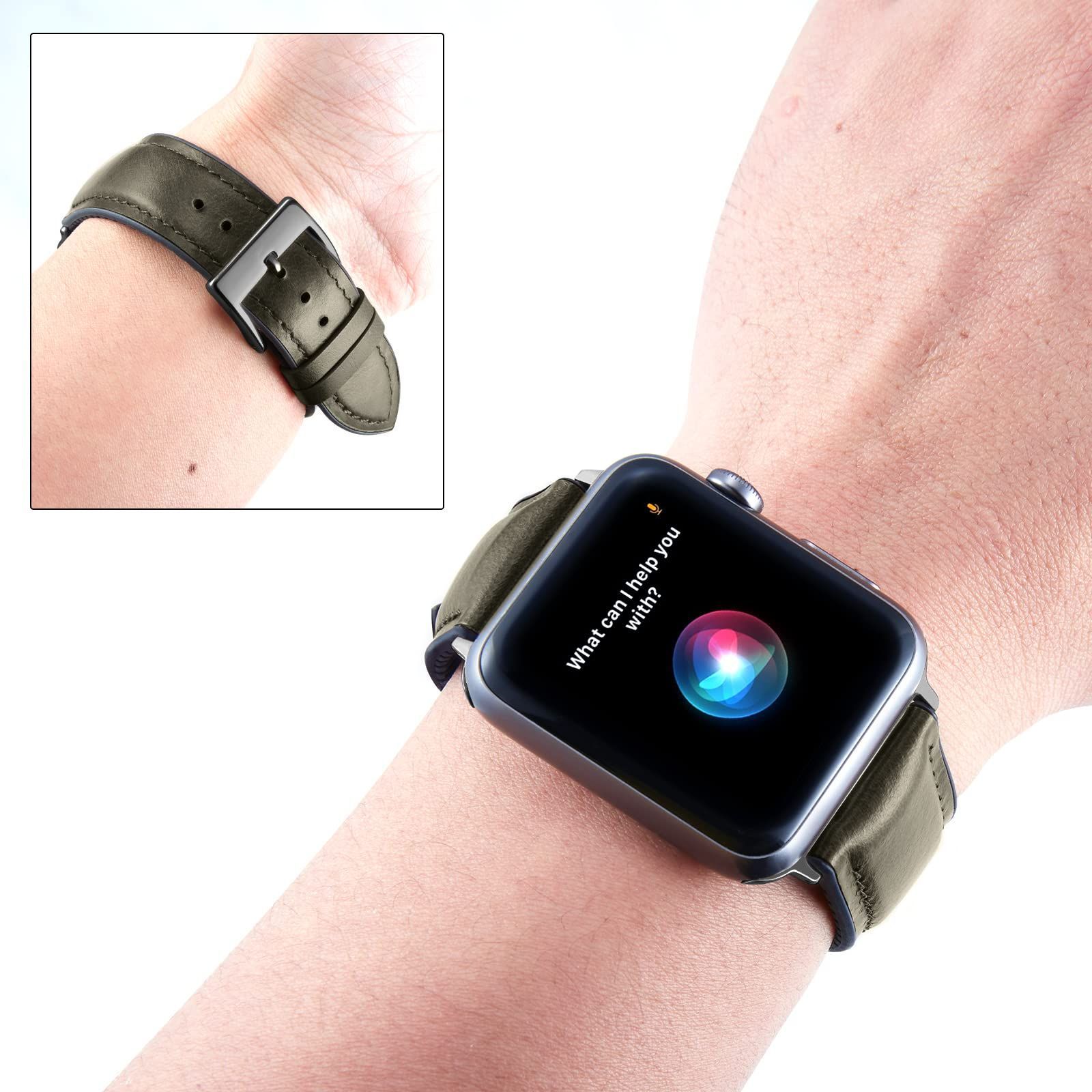 新着商品】通気性 内側シリコン製 コンパチブル コンパチブル iWatch