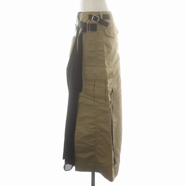 サカイ sacai 21SS ラップスカート ロング ナイロン 切替 ベルト