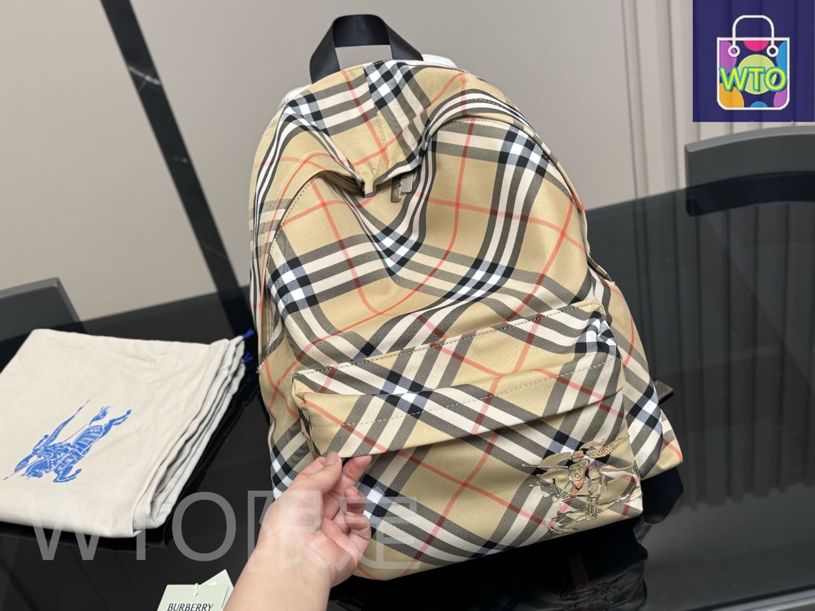 今日特価】Burberry バーバリー リュックサック 無盒、密織