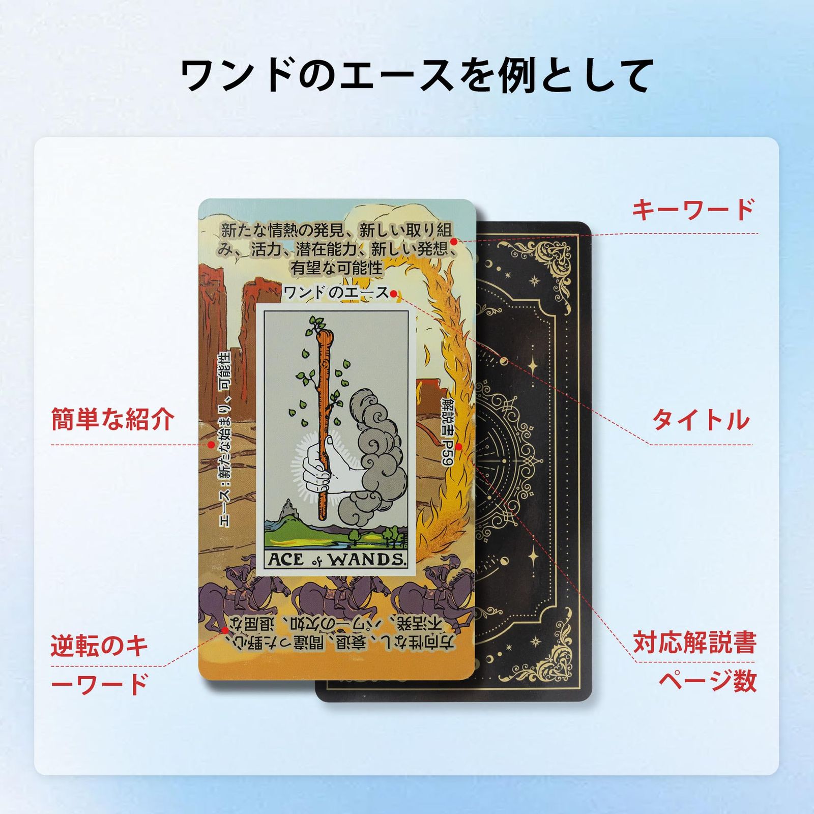 芸能人愛用のルームウェア 人気商品】初心者向け タロットカード 日本語解説書付き 趣味+スポーツ+実用