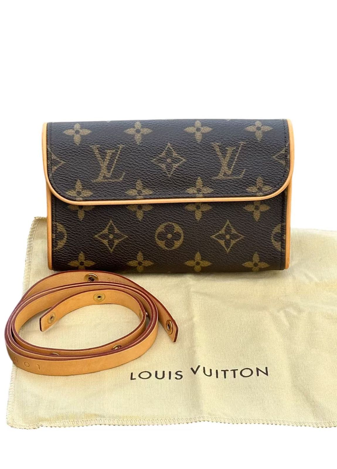 ◆LOUIS VUITTON ルイヴィトンモノグラムヴィンテージポシェットフロランティーヌ2wayウエストポーチバッグボディM51855 FL0055
