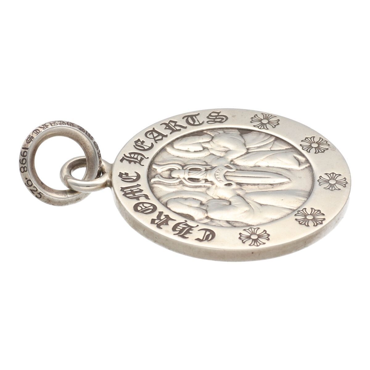 中古】 CHROME HEARTS クロムハーツ エンジェルメダル ラージ