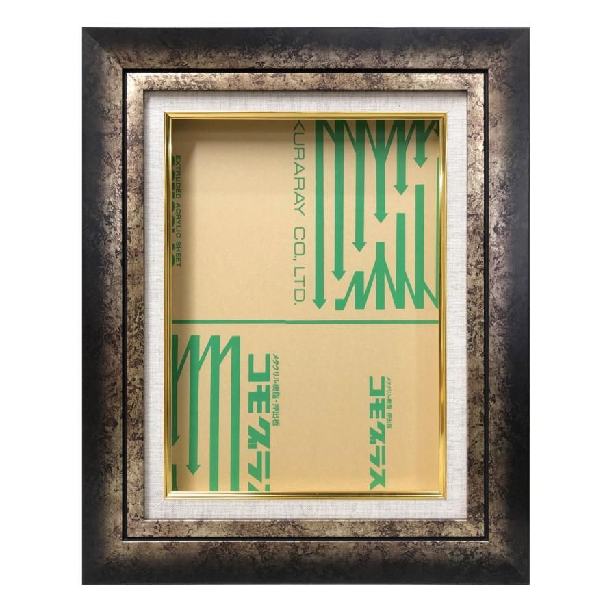 額縁 油彩 油絵用額縁の枠と泥足とケース（仮縁仕上げ） ガイマス60