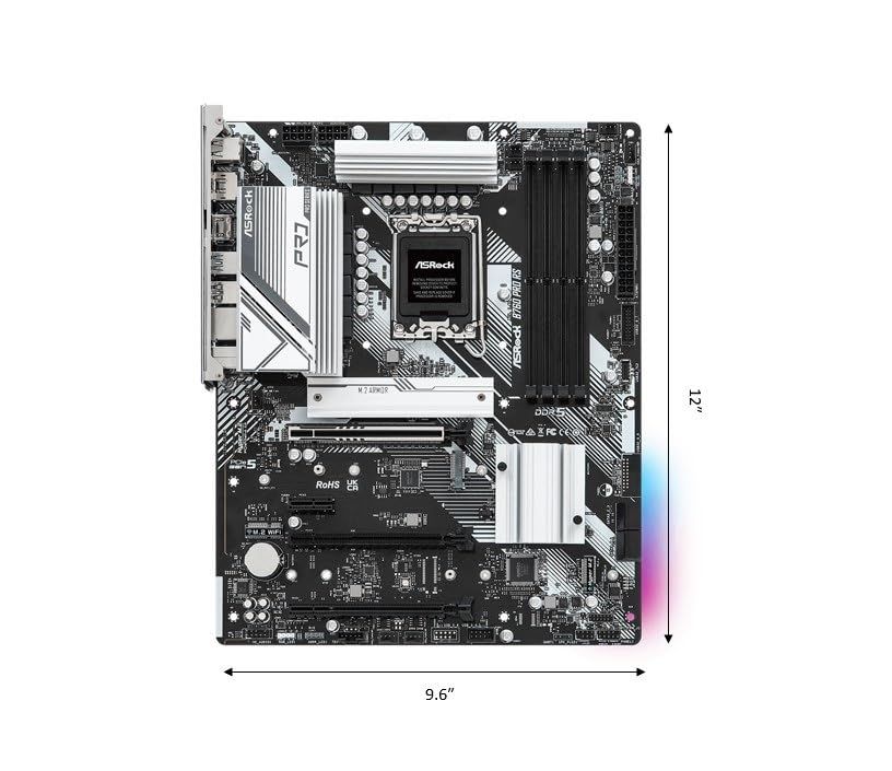 ASRock マザーボード B760 Pro RS Intel 第12世代 13世代 CPU LGA1700 対応 B760チップセット DDR5 ATX マザーボード 正規代理店品