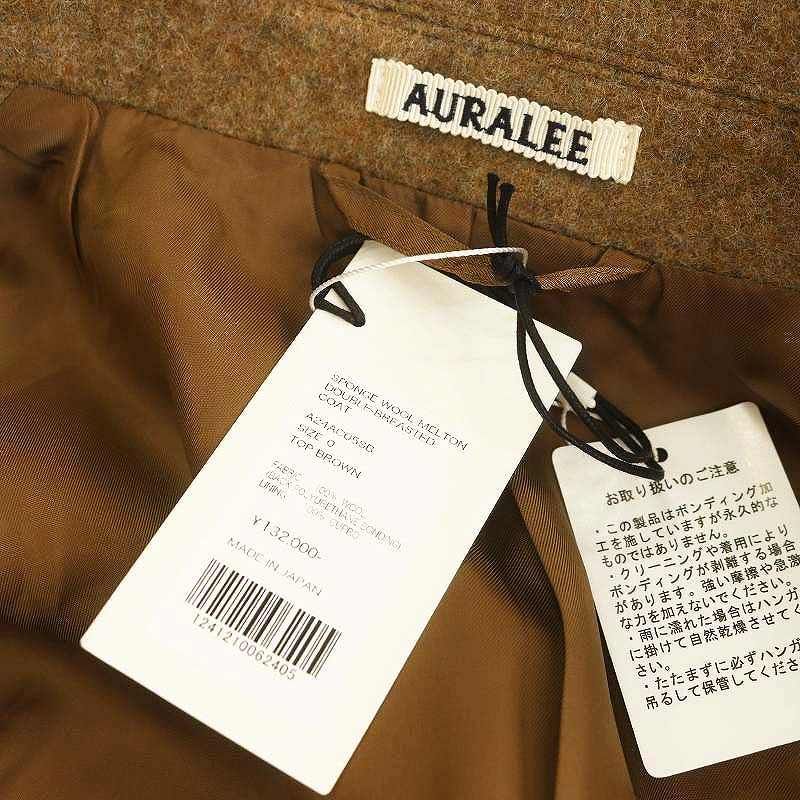 オーラリー AURALEE 24AW PONGE WOOL MELTON W BREAST CT コート  