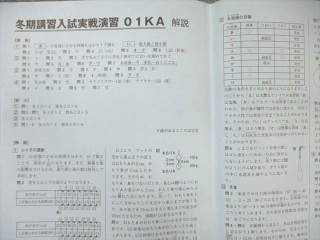 SAPIX 小6 サピックス 開成コース 冬期講習/正月特訓入試必勝