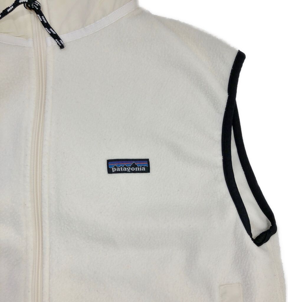 patagonia フリース ベスト ホワイトベージュ 90年代 USA製 patagonia パタゴニア PEF フリースベスト