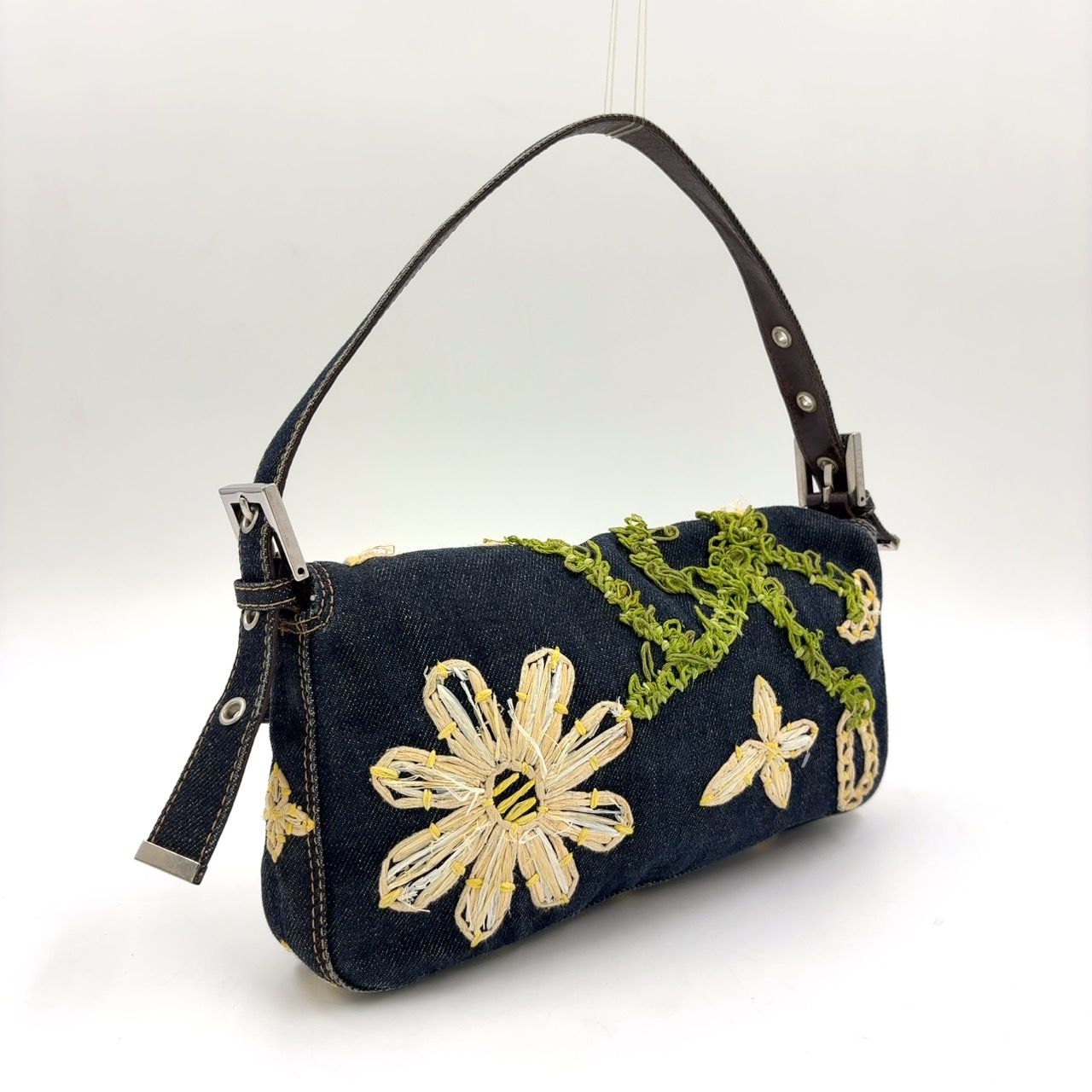 FENDI フェンディ マンマ デニム バック【良品】 マンマバケット