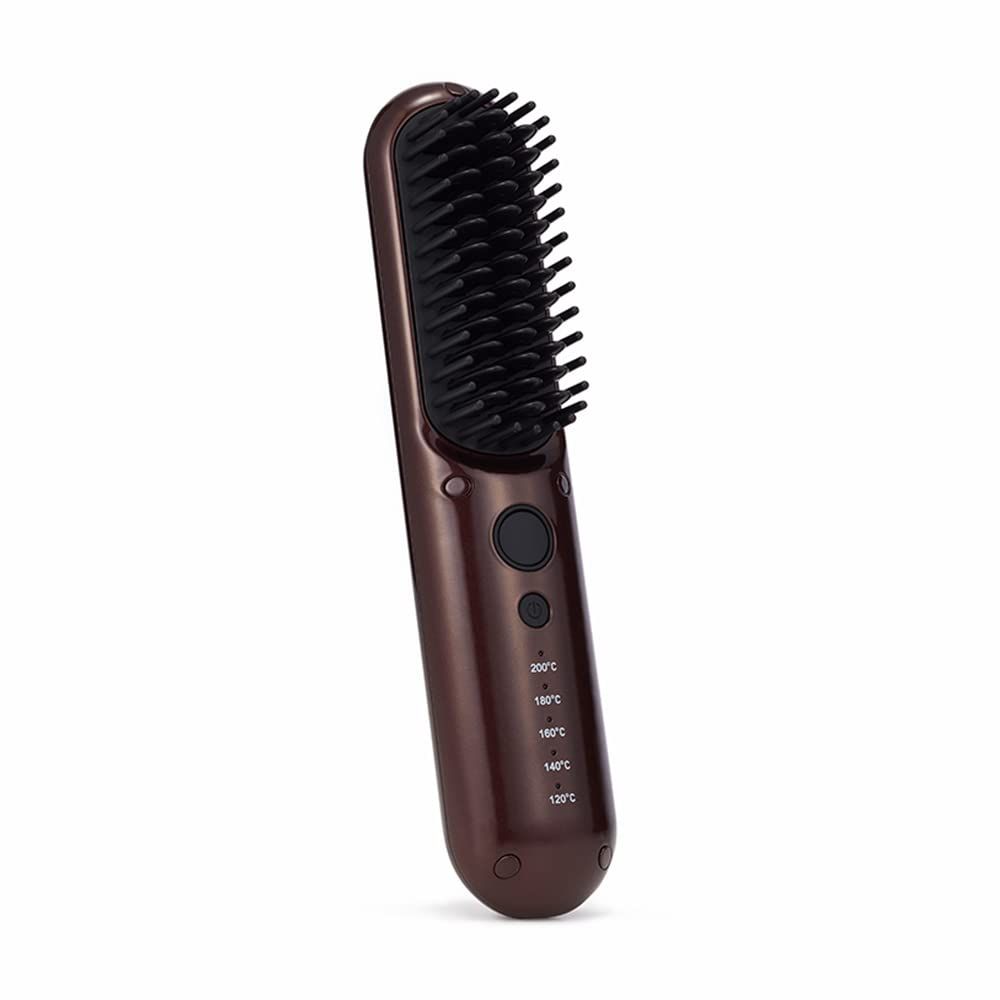 Le ment ルメント コードレス ストレートヒートブラシ ブラシ型ヘアアイロン ストレートアイロン MAX200℃ セラミックコーティング 簡単ストレートヘア