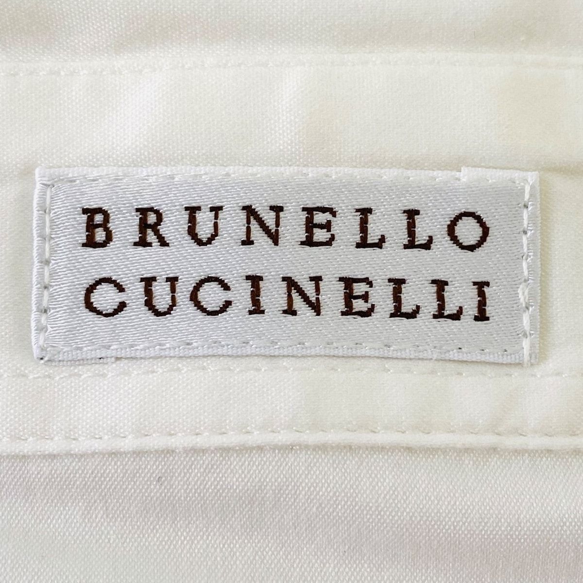 BRUNELLO CUCINELLI(ブルネロクチネリ) 長袖シャツブラウス サイズL レディース - 白