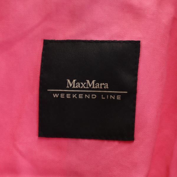 マックスマーラ イタリア製 長袖 ステンカラーコート 38 ピンク MAX MARA レディース 古着 【231023】