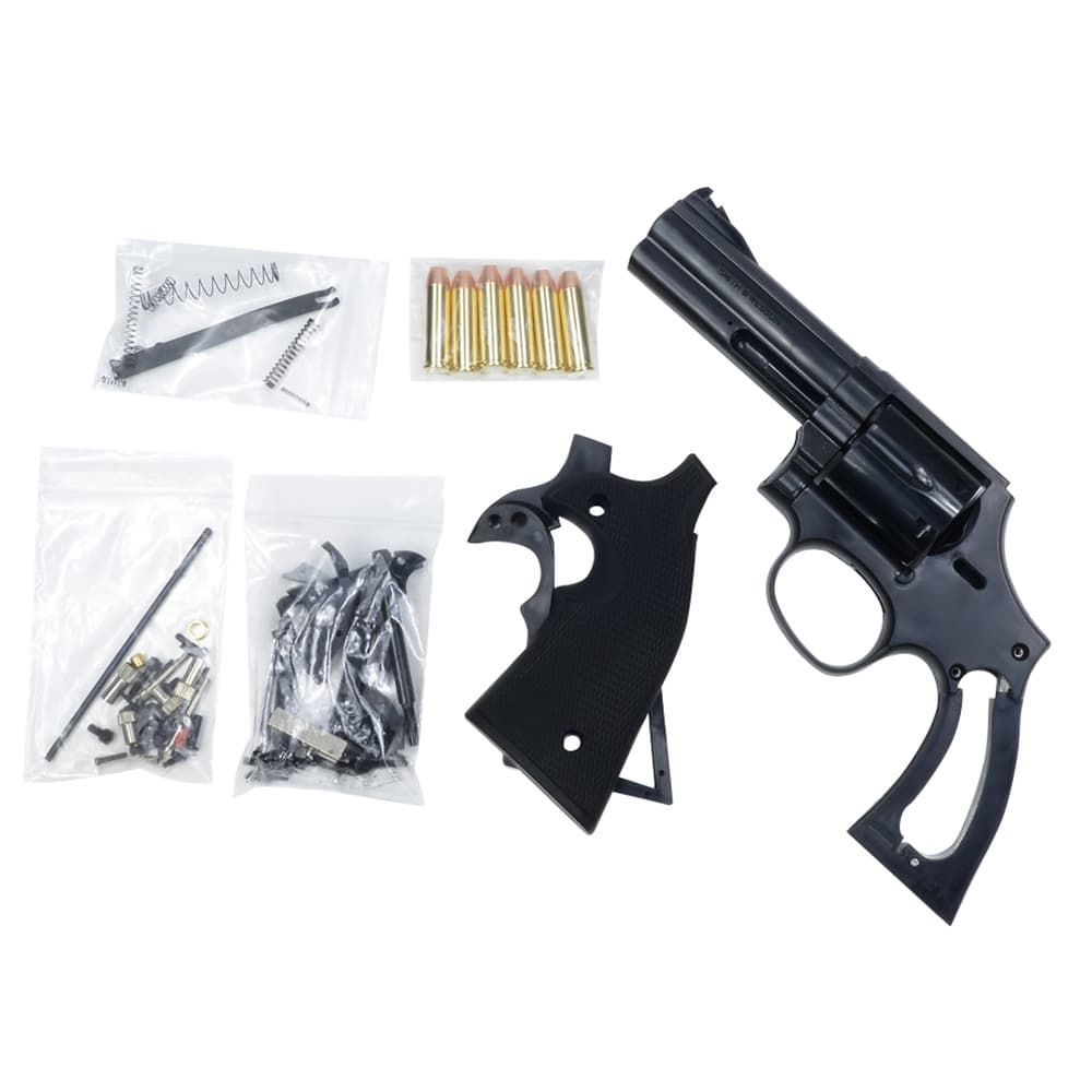 マルシン 発火式モデルガン S&W M586 4インチ 組み立てキット ブラック