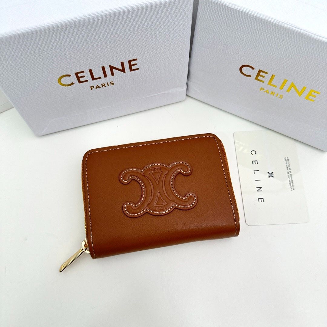 CELINE セリーヌ 箱付き 二折り財布 小銭入れ コインケース ウォレット 