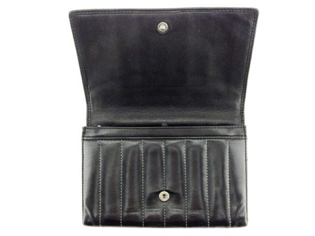 CHANEL シャネル 二つ折り財布 ラムスキン ニューマドモアゼル ブラック シャネル 二つ折り 財布 ファスナー付き オールドシャネル ニュー