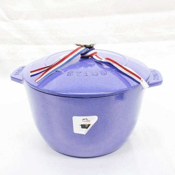 staub ストウブ ラ ココット de GOHAN ブルーベリー L 20cm Amazon.com: staub La Cocotte de GOHAN Z1026-726 