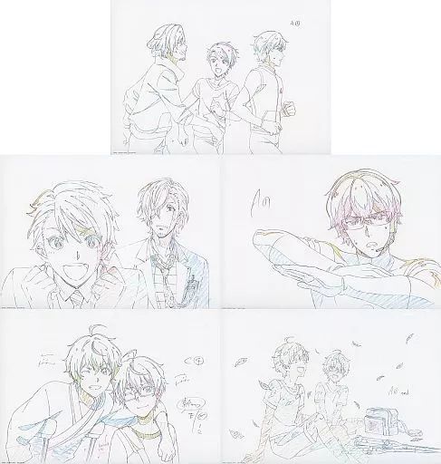 アイマス　原画イラストボード 中古】原画イラストボード アイドルマスター SideM 3 複製原画セット
