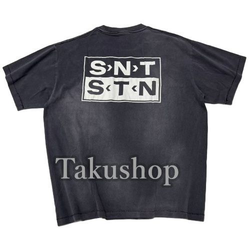 Saint Michael 23AW SS TEE SAINT ロゴ Tシャツ セイントマイケル SM-A23-0000-003 / S>N>T / Tシャツ (ブラック)