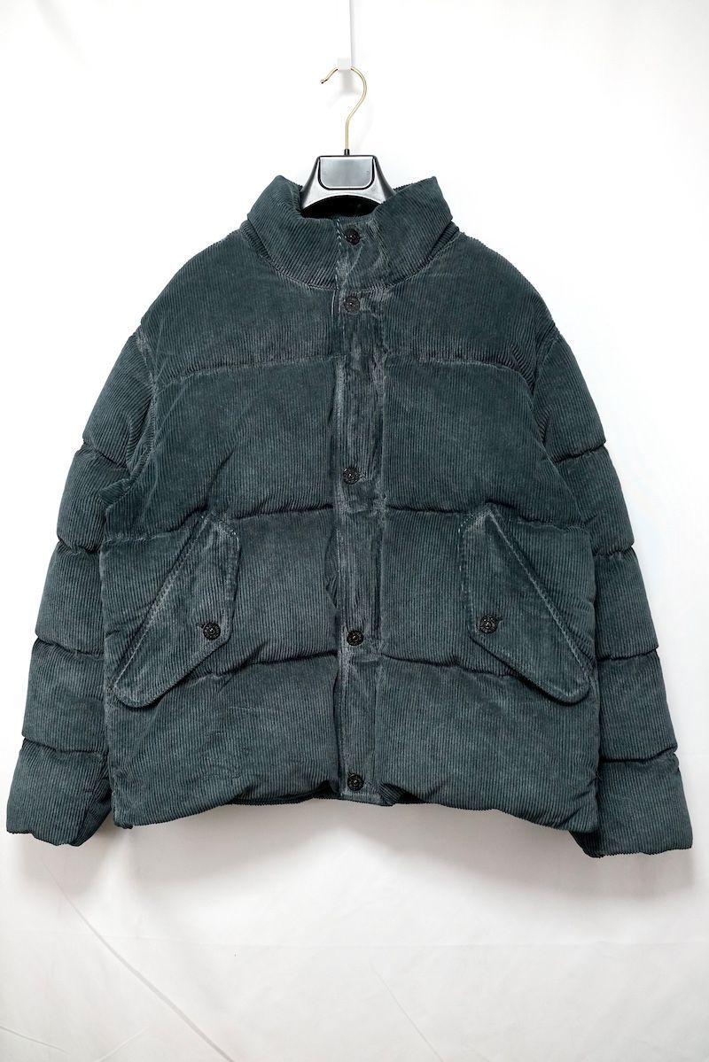 STONE ISLAND ストーンアイランド ヴィンテージ加工 コーデュロイ ダウン ジャケット ブルゾン ネイビー Mサイズ 8115482RT V0020