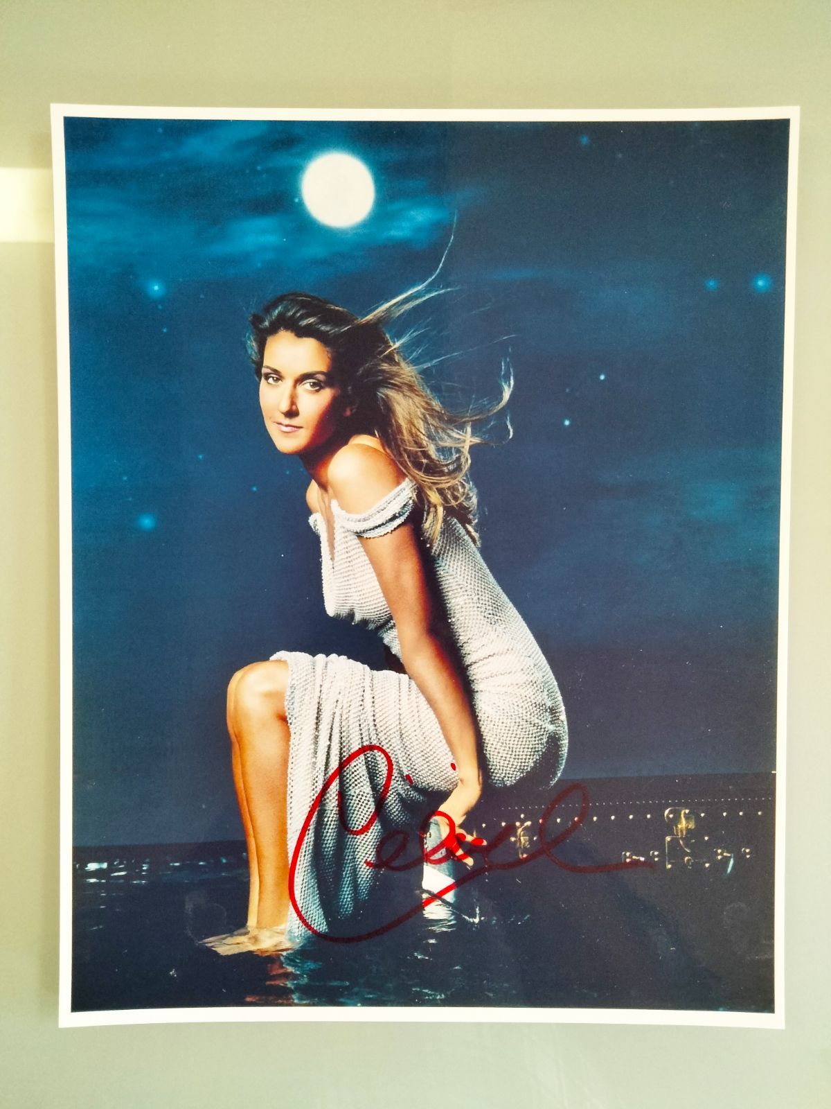 セリーヌ・ディオン直筆サイン入り超大型写真‥タイタニック愛のテーマ セール中…セリーヌ・ディオン直筆サイン入り超大型写真‥タイタニック愛