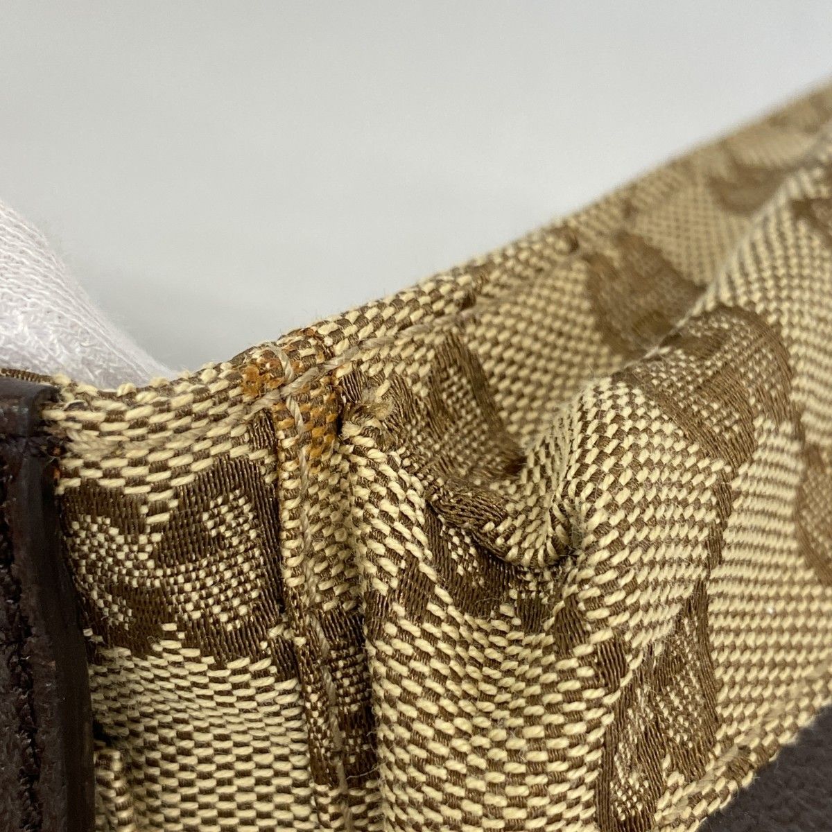 5mc2503 グッチ ウエストバッグ GGキャンバス 28566 キャンバス ベージュ ブラウン シルバー金具 メンズ レディース ユニセックス DECORATOM_COM_BR