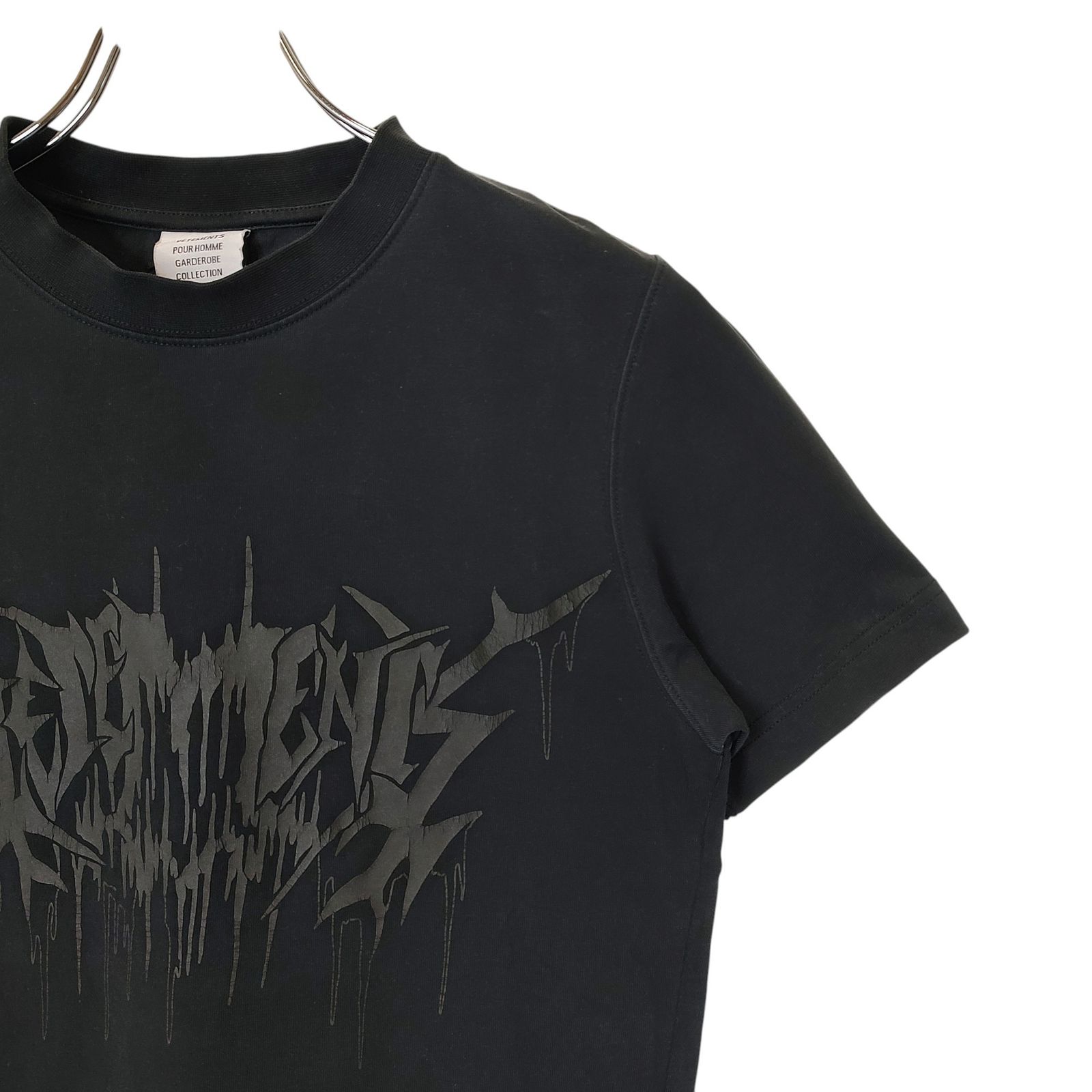 VETEMENTS ヴェトモン 25SS DRIP METAL FITTED UNISEX T-SHIRT 