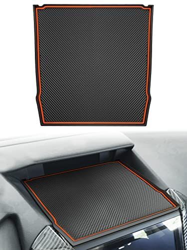 オレンジ Marchfa スバルフォレスターインプレッサXV ディスプレイノンスリップマット フロントマット 荷滑り防止 内装 小物 アクセサリー パーツ オレンジ