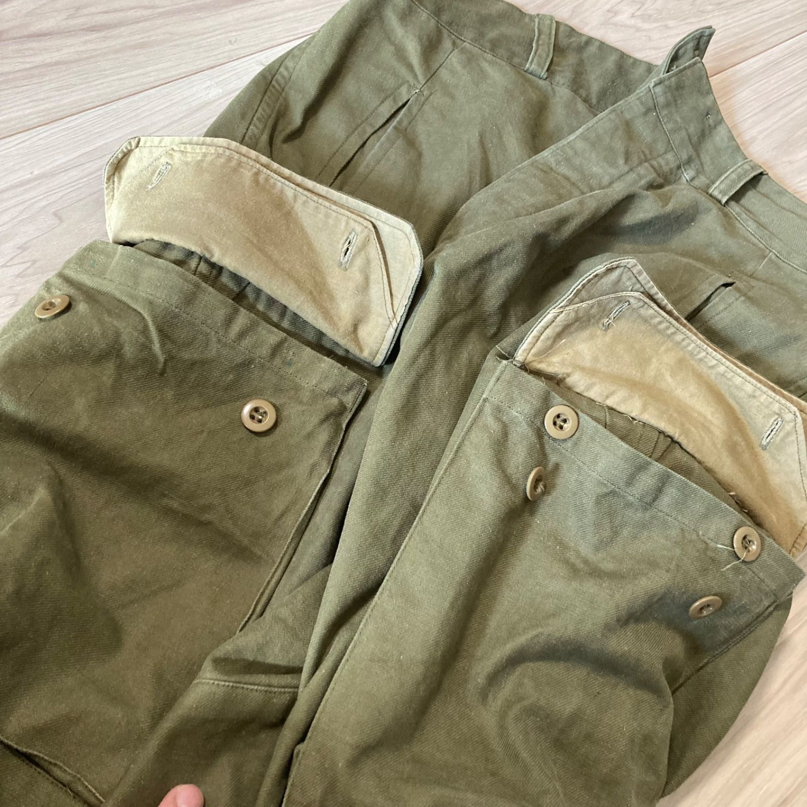 33サイズ M-47 前期 50s〜60s French MILITARY pants - メルカリ
