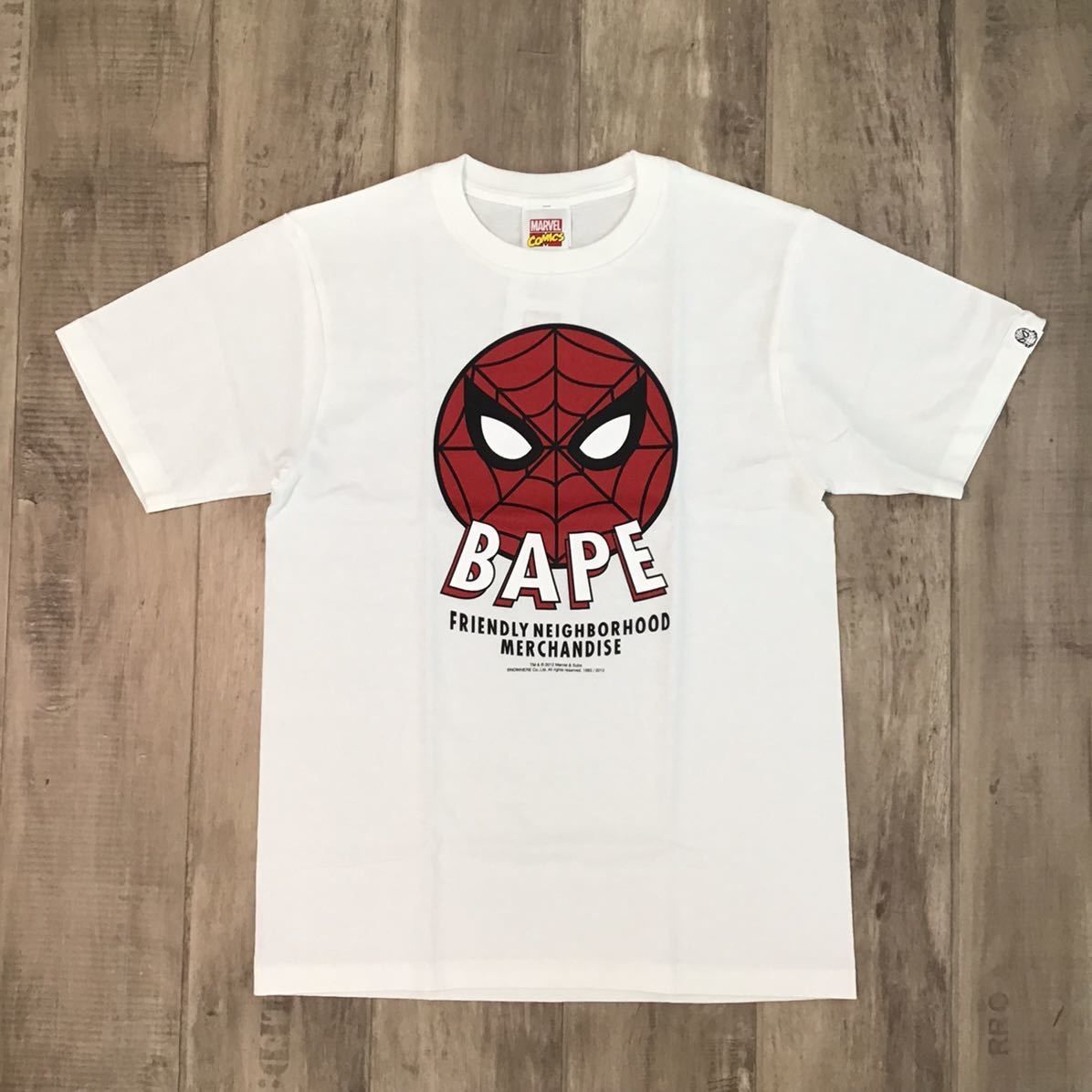 A BATHING APE エイプ　スパイダーマンコラボ　Tシャツ