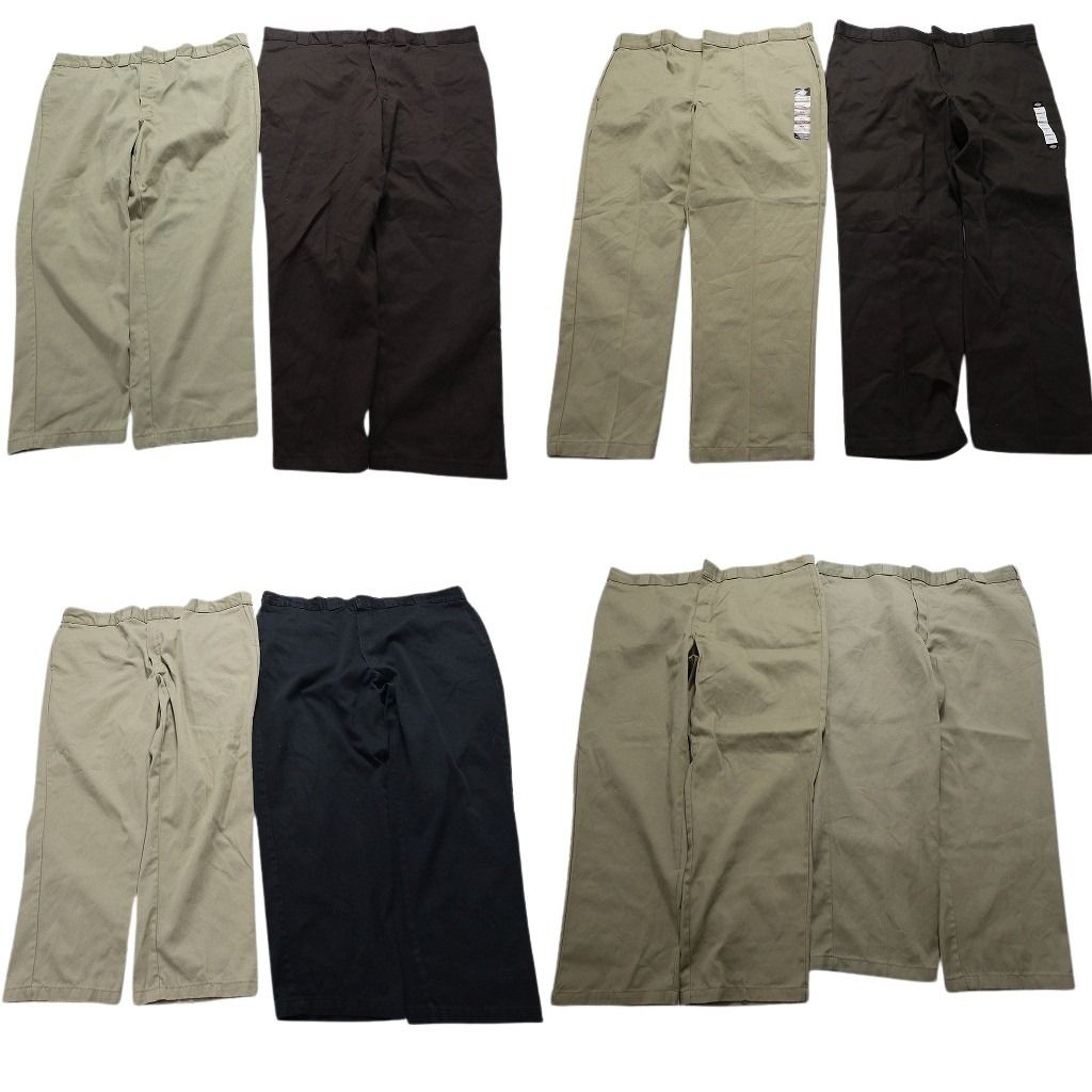 古着卸 ディッキーズ Dickies 874 ワーク パンツ 8枚セット メンズ 44 |46 チノパン デットストック 古着 NB1561